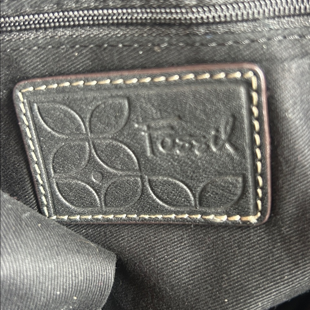 Fossil Black Leather Shoulder Bag - Picture 8 of 8